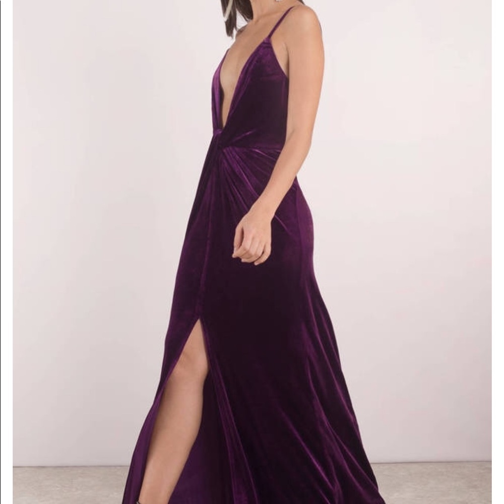Layla plunging Maxi Dress